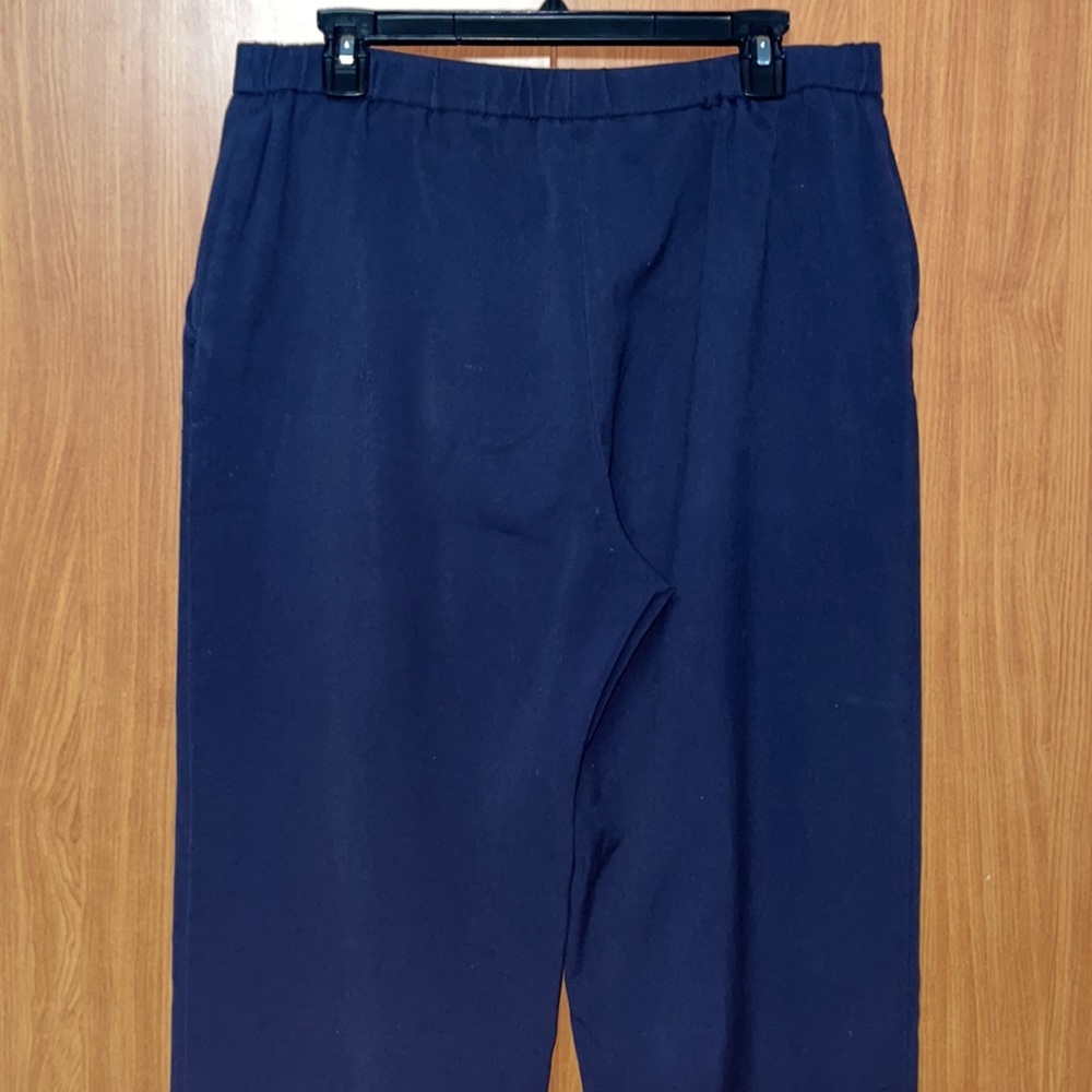 Briggs New York Elastic Waist Pants W/ Pockets - Blue - Size 14S - Picture 7 of 11